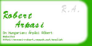 robert arpasi business card